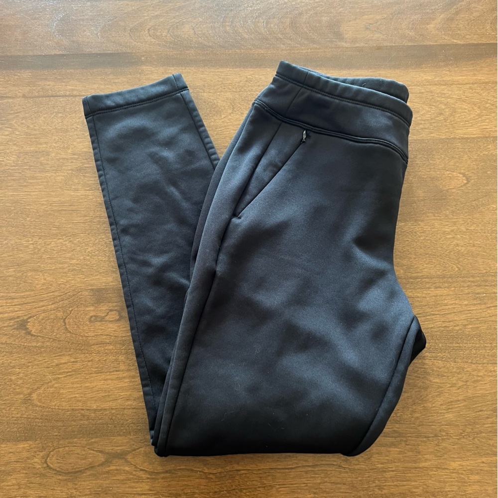Talbots Petite Black Polartec Zip Pocket Leggings - Small Petite - Preowned